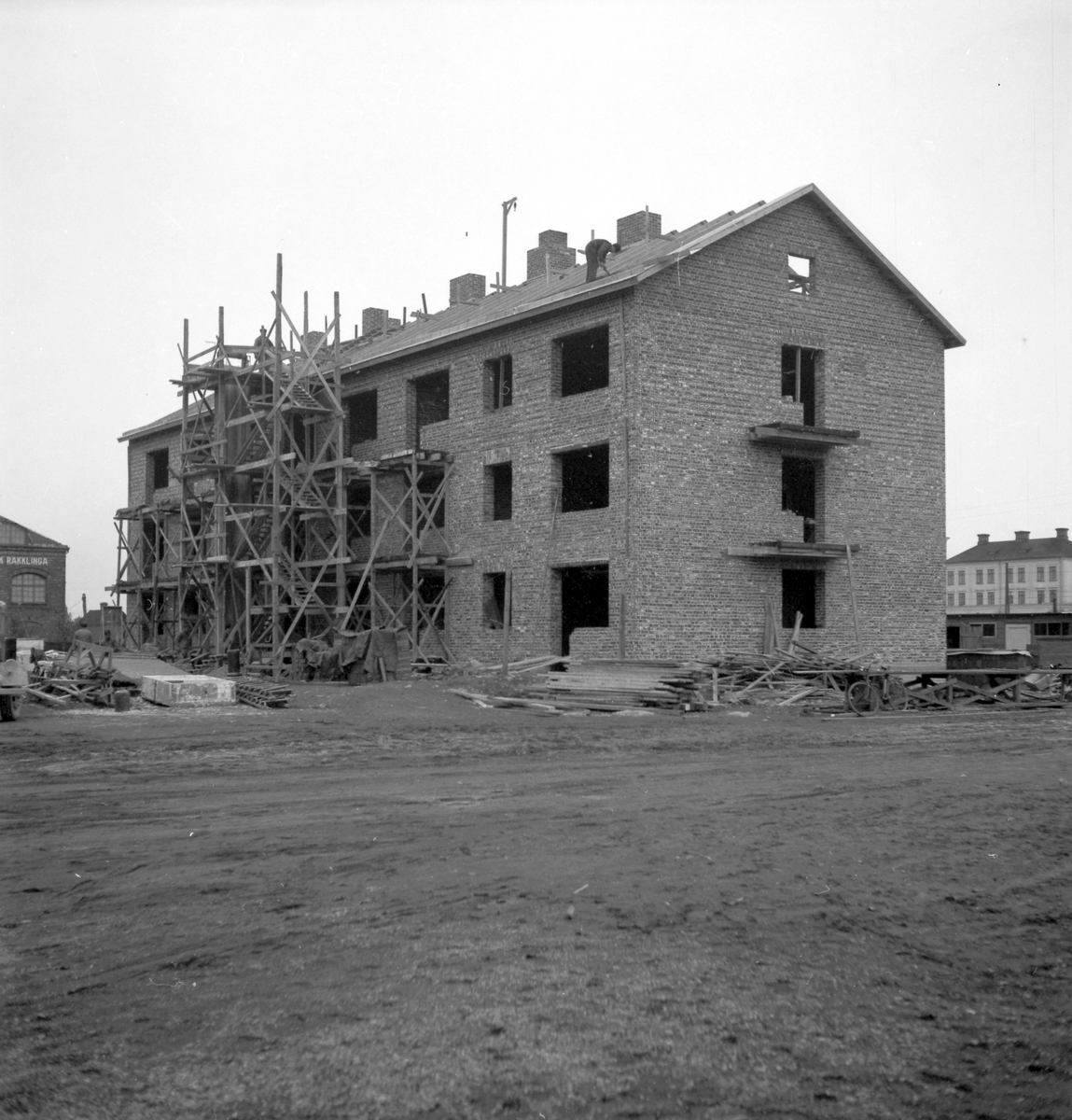 Husbygge vid Muréngatan 42. Fotot ät taget från Sörbygatan.