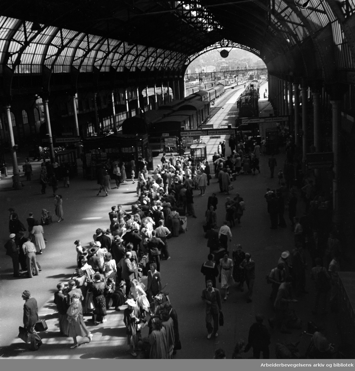 Østbanestasjonen. 1950-årene.