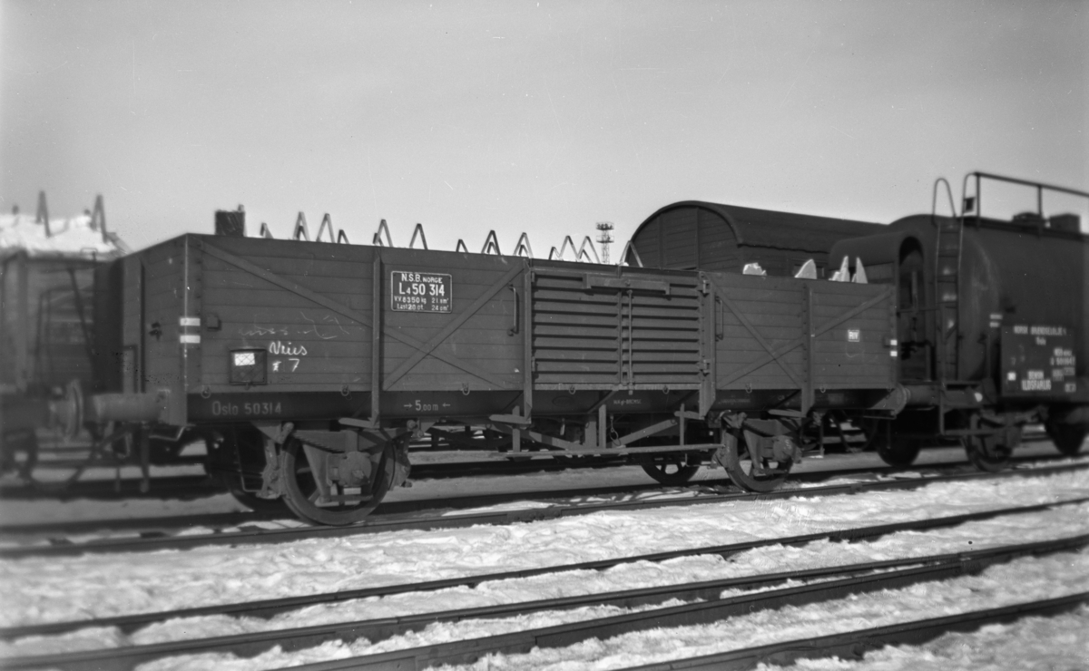 Normalsporet godsvogn type L4 nr. 50314.