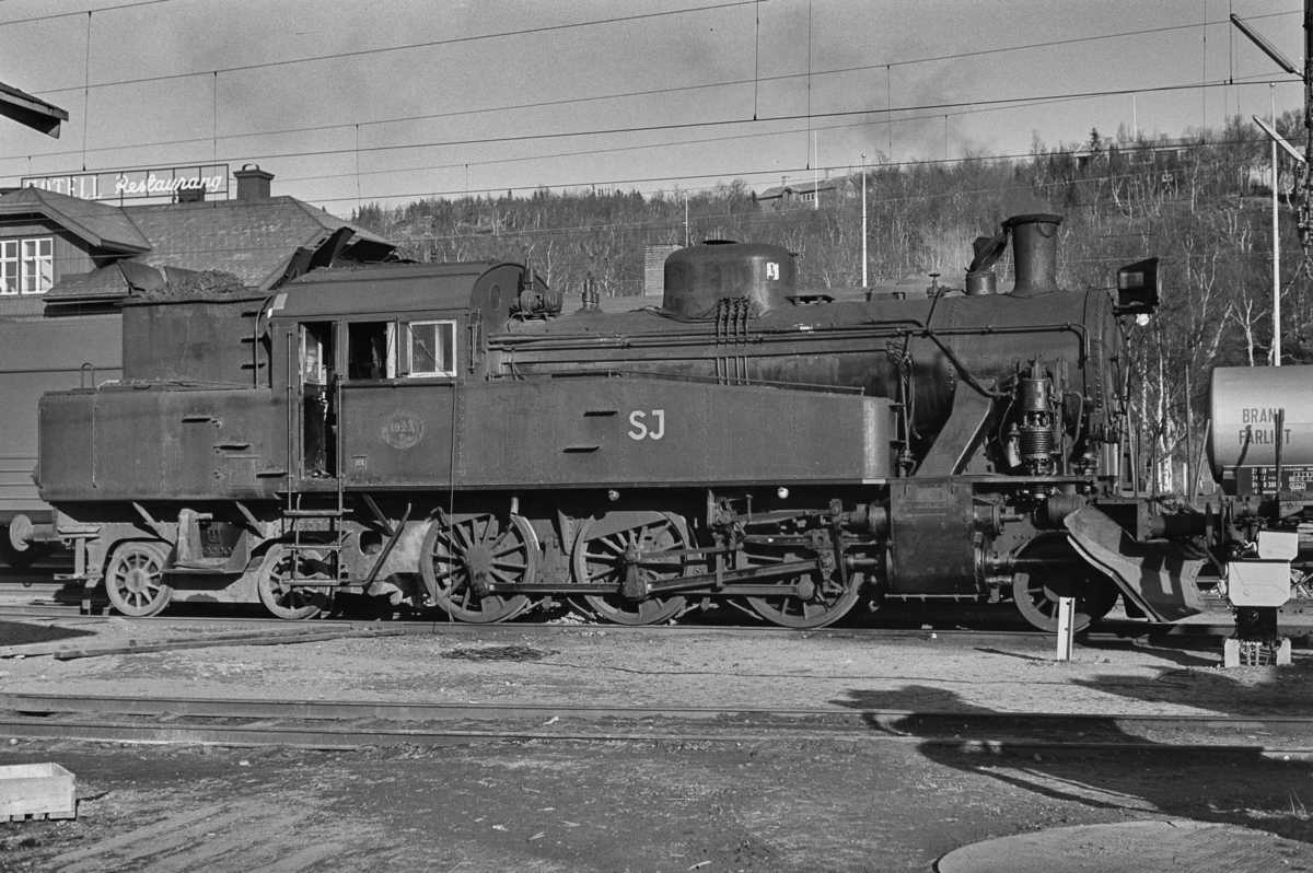 Svensk damplok type S nr. 1923 i Storlien i Sverige.