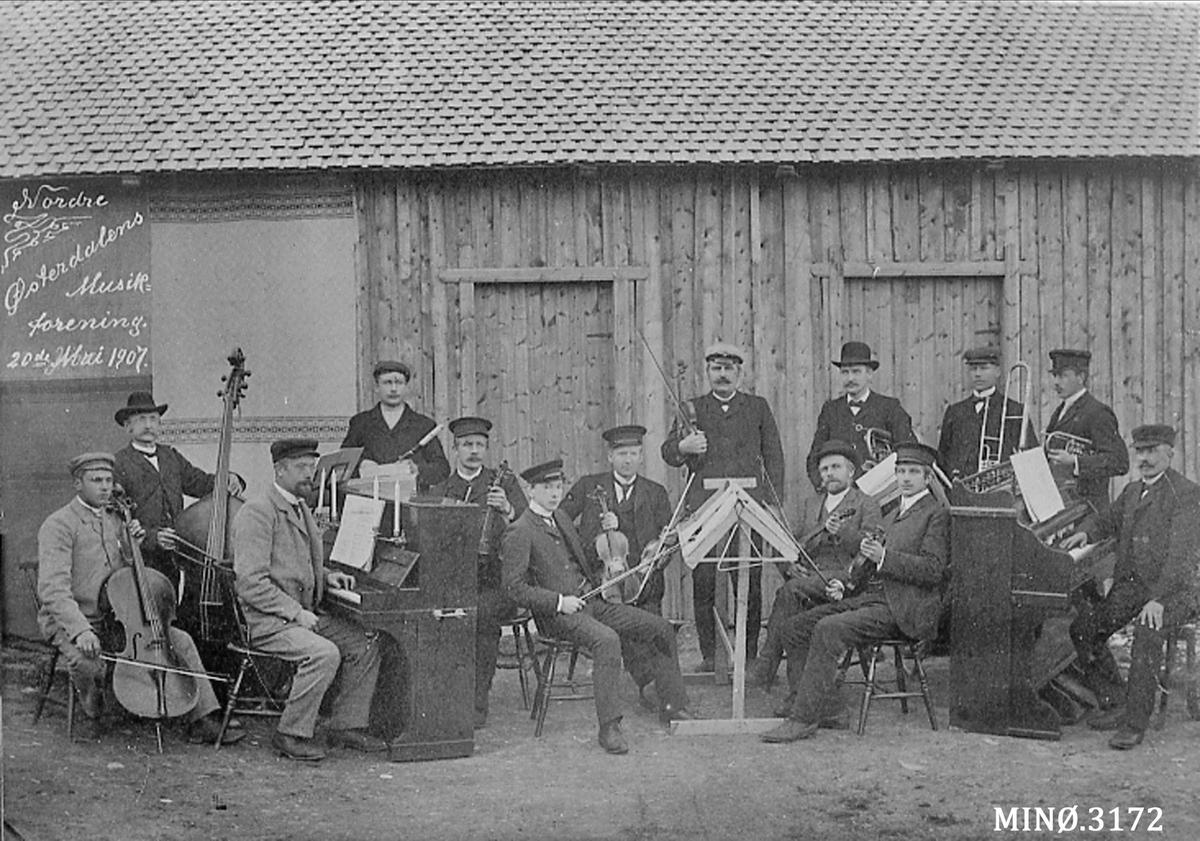 Nordre Østerdalens musikkforening, personer, instrumenter.