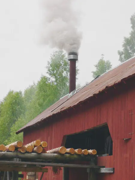 Gaustadsjøsaga på Skotterud i drift