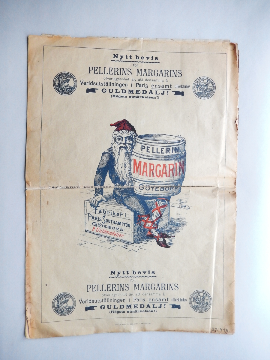 Tidning Julefrid från år 1900. Innehåller artiklar, annonser och illustrationer.