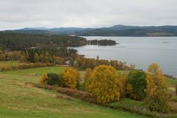Landskap ved innsjøen Totak i Vinje kommune i Telemark, der 