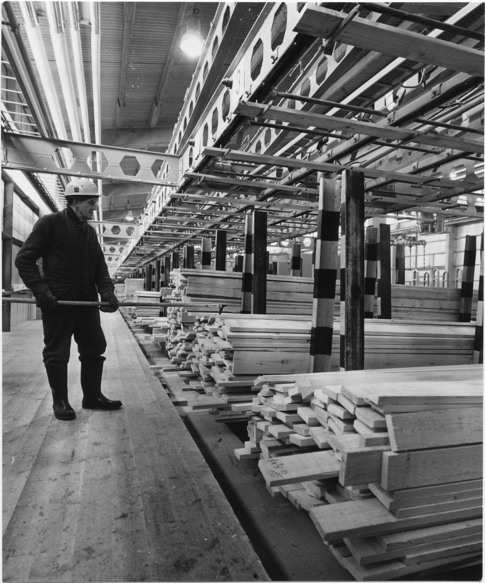 Gruvöns sågverk. Billeruds AB.
Utbyggnad av anläggningen taget i bruk 1967.