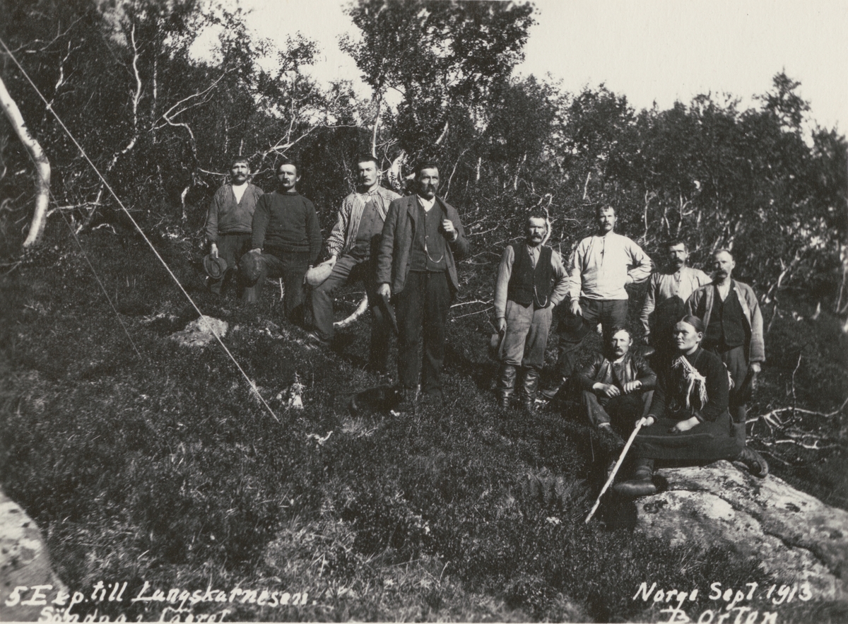 Expeditionen till Langskarnesen, Norge, 1913.