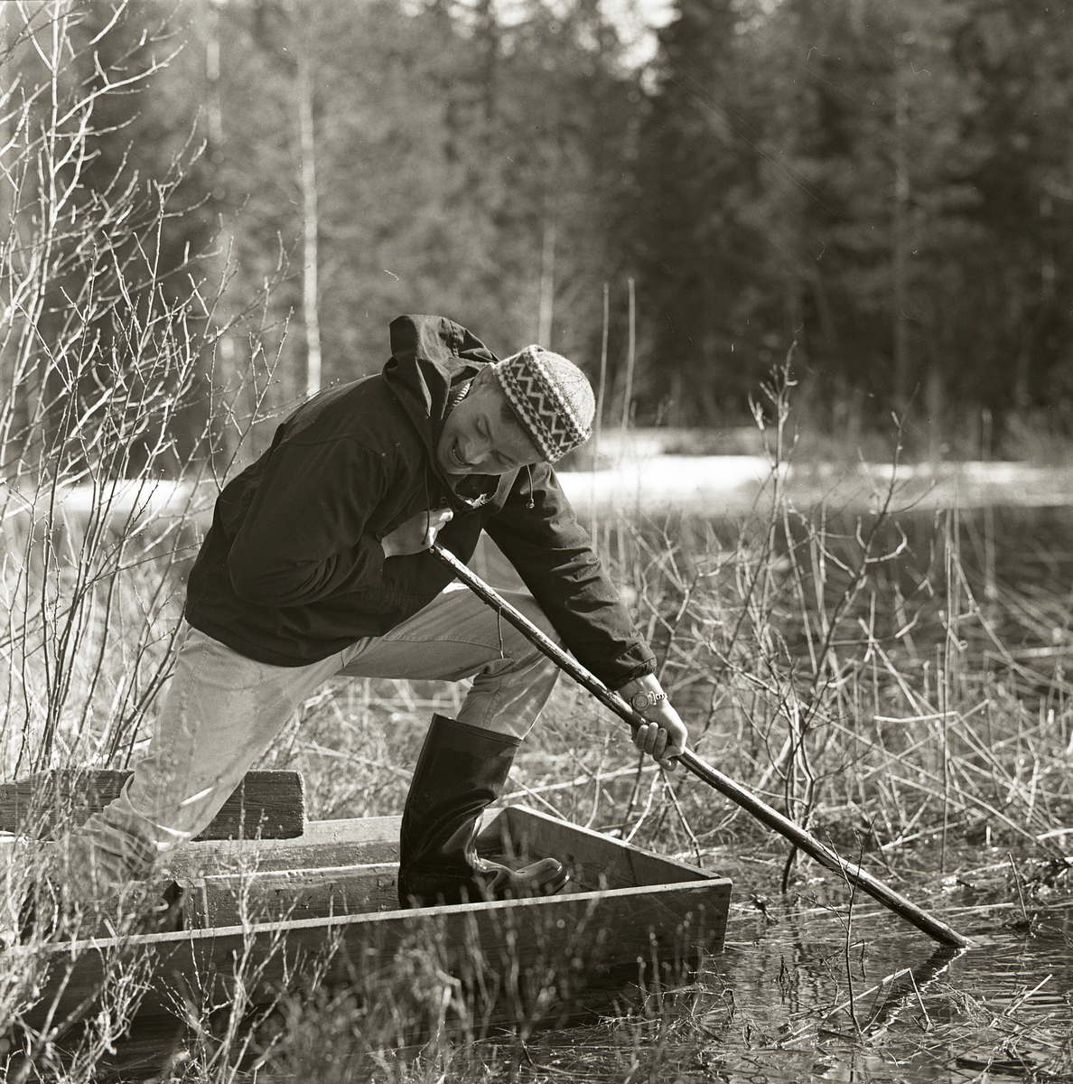 Ryssjesättning på Lill-Hisjön cirka 1959.