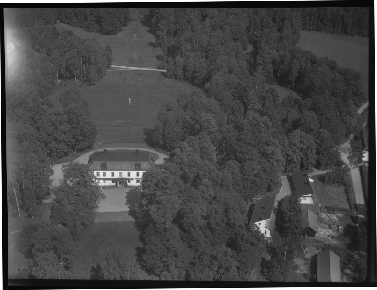 Flygfoto över Bernshammars herrgård, Bernshammar.