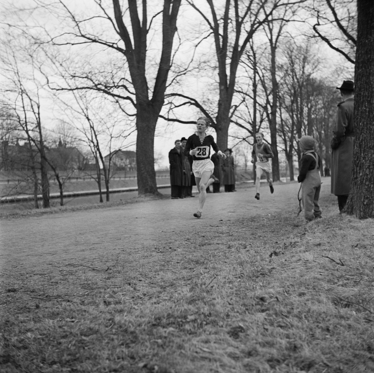 Terränglöpning, Uppsala, april 1947