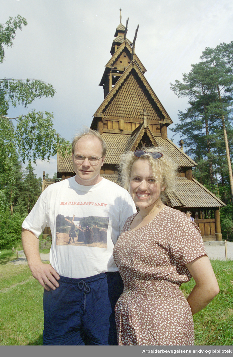Bygdøy Folkemuseum. Tor Øysten Olsen og Kristin Bliksrud Aavitsland. 26. juli 1996