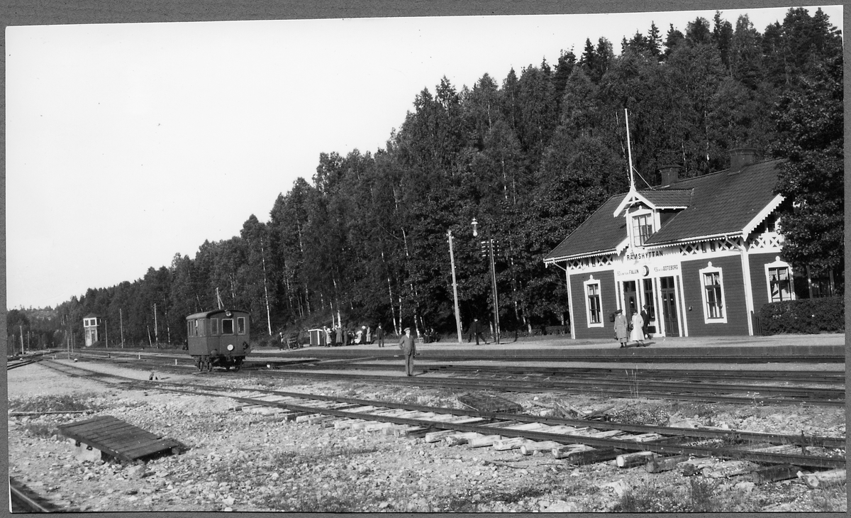 Stationsområdet vid Rämshyttan.