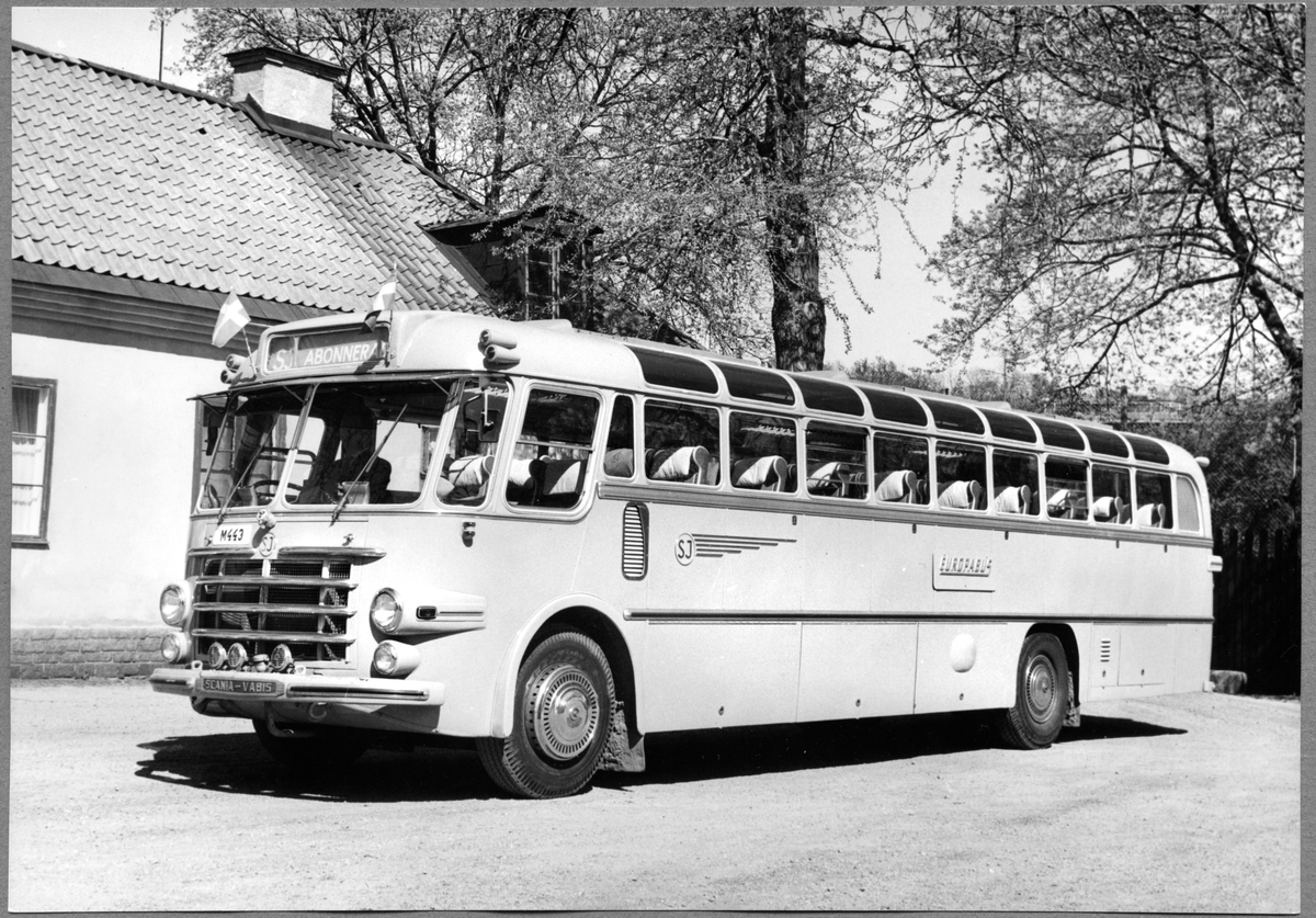 Scania-Vabis B63S. Europabuss. Statens Järnvägar, SJ 2284.