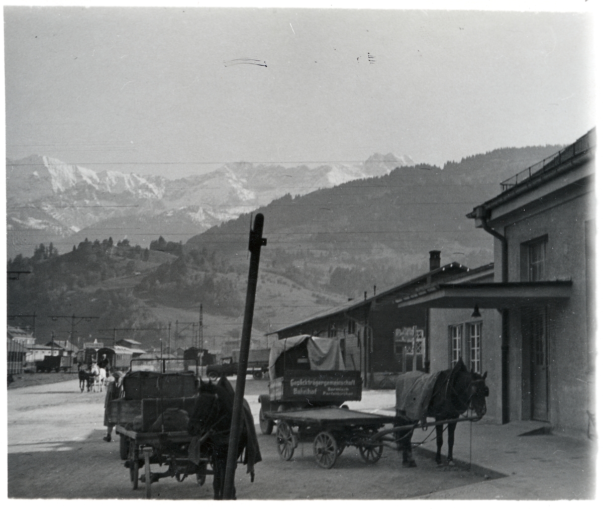 Järnvägsstationen i Garmisch.