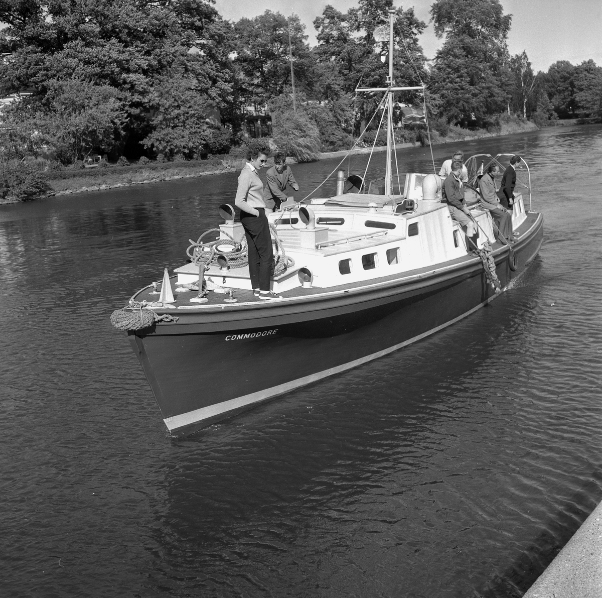 Engelsk båt i Örebro.
5 augusti 1958.