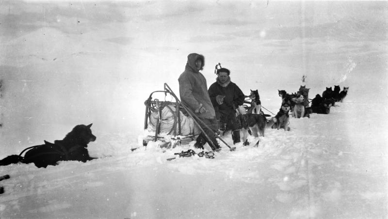 Roald Amundsen og Leonhard Seppala, 1923