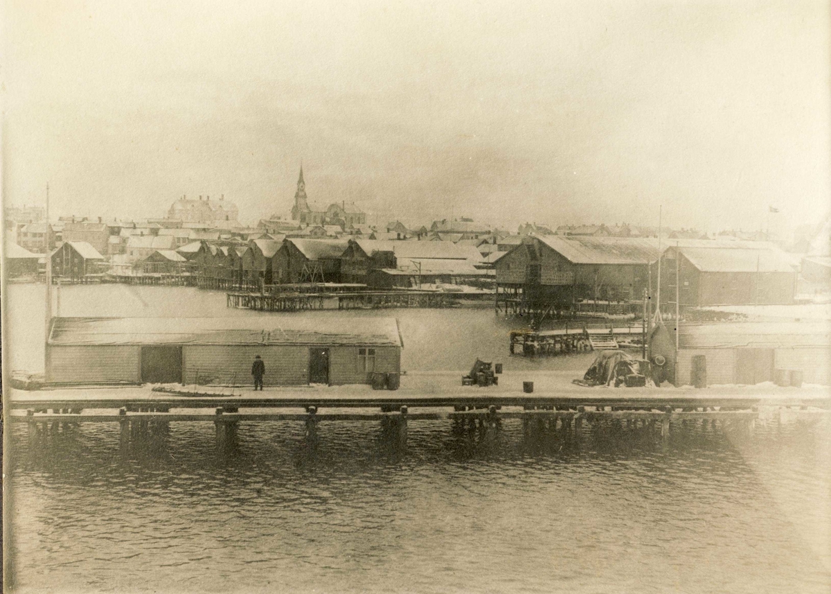 Kaianlegg i Ytrebyen i Vadsø 1917-1918.