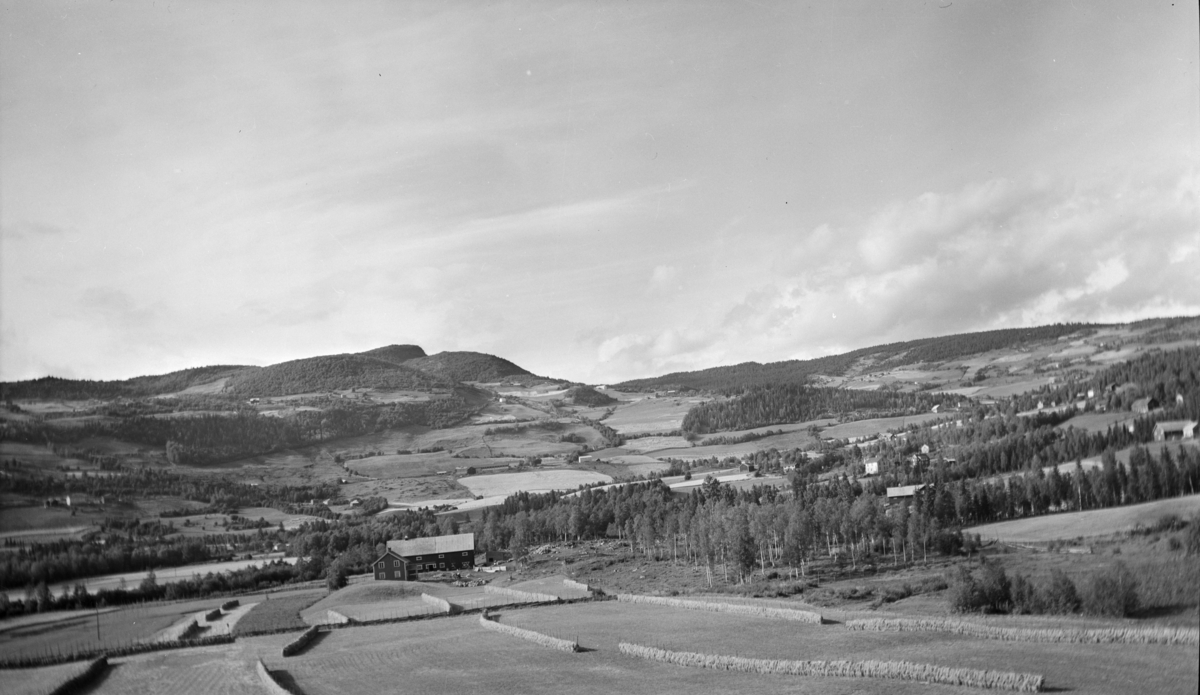 Østre Gausdal, utsikt fra kirketårnet sett nordover