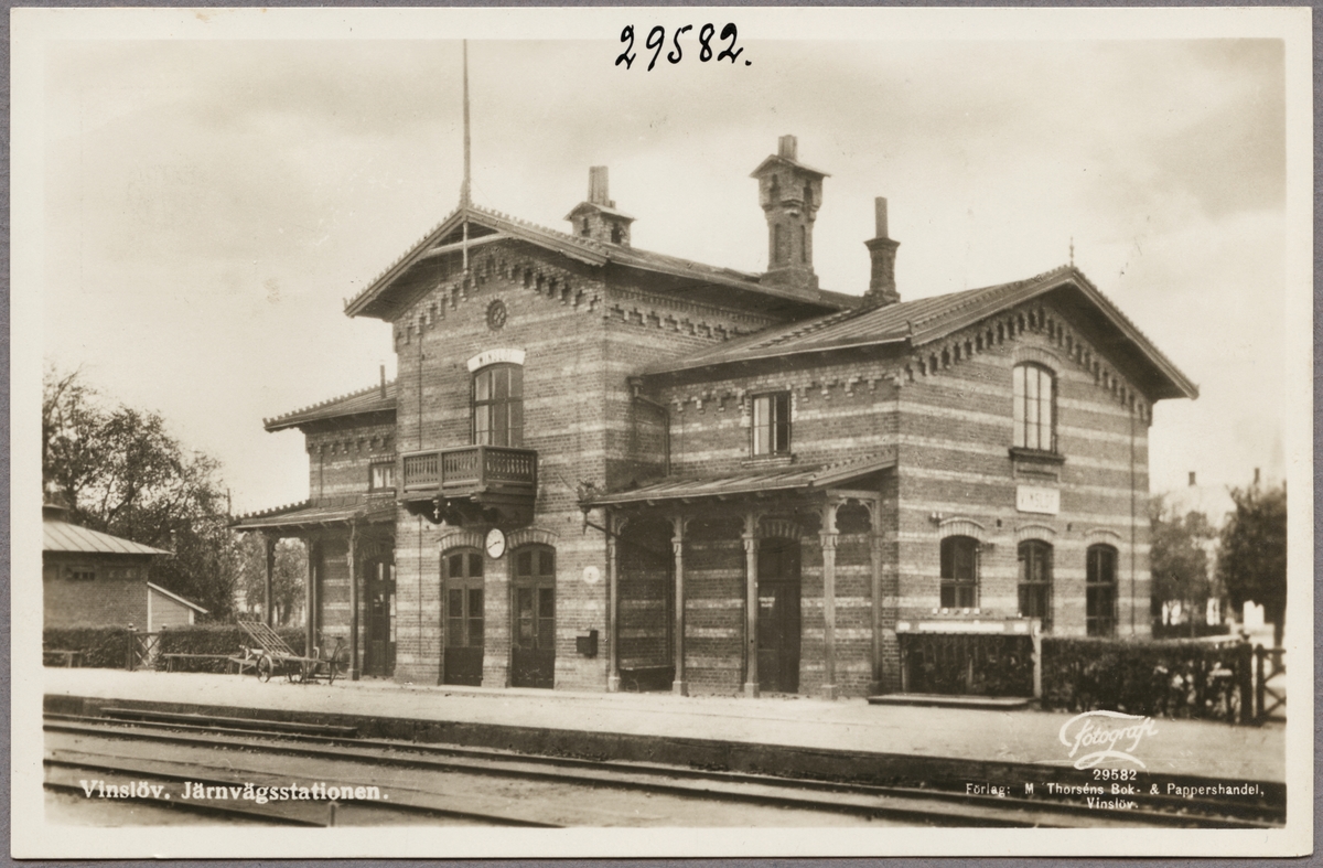 Stationen i Vinslöv 1927.