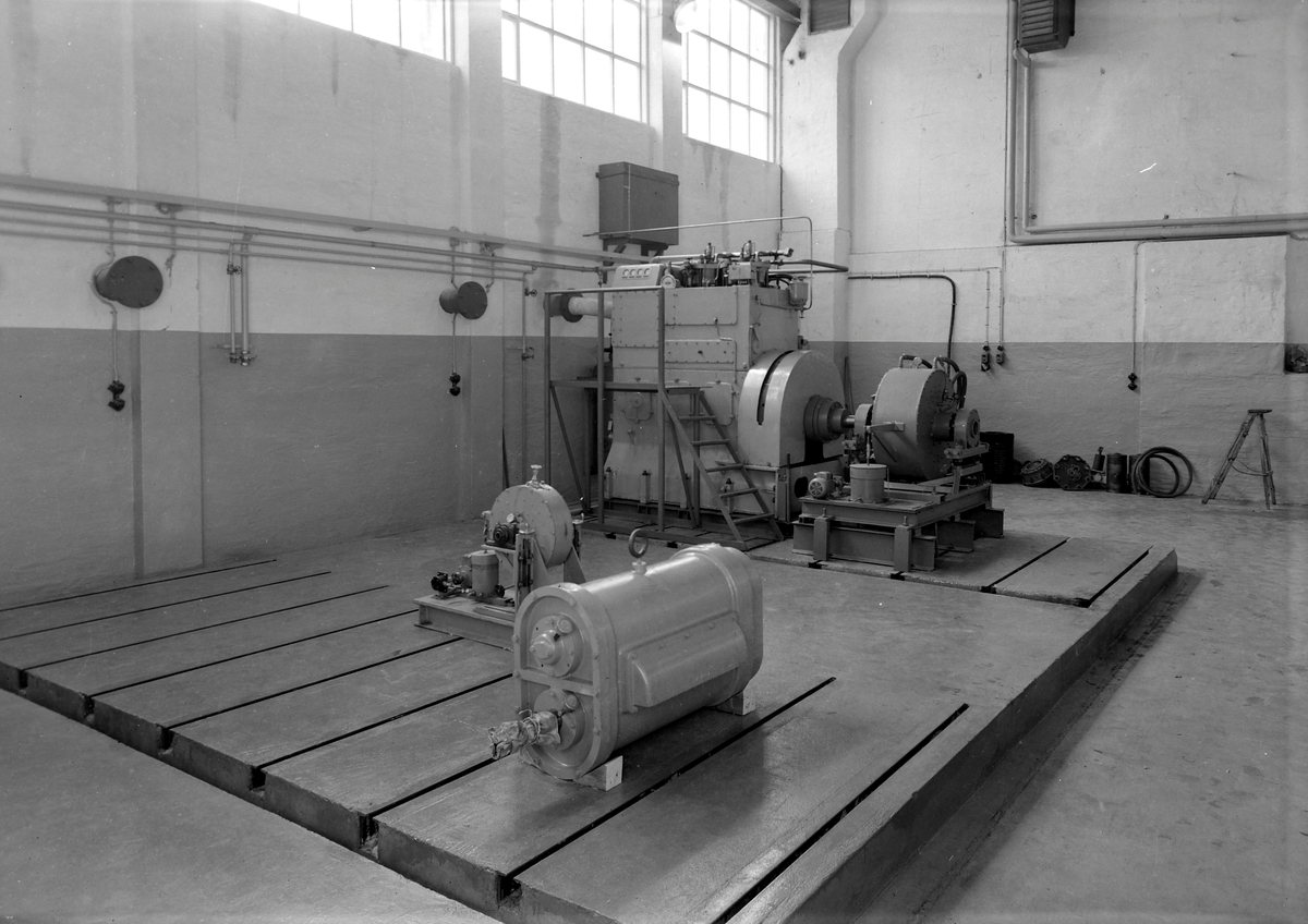 Laboratorium for forbrenningsmotorer, interiør