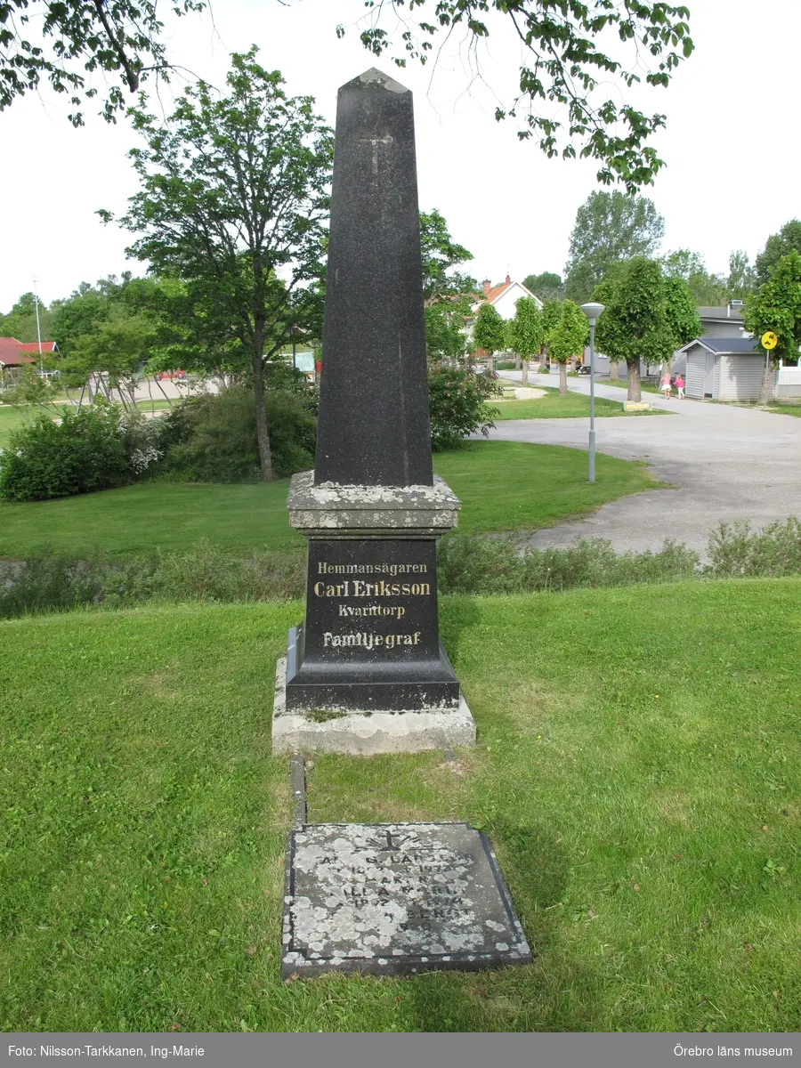 Ervalla kyrkogård Inventering av kulturhistoriskt värdefulla gravvårdar 2015, Kvarter 2.