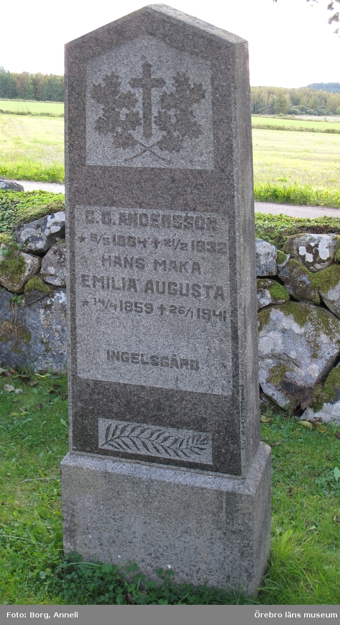 Svennevads kyrkogård, Inventering av  kulturhistoriskt värdefulla gravvårdar 2011-2012, Kvarter E.