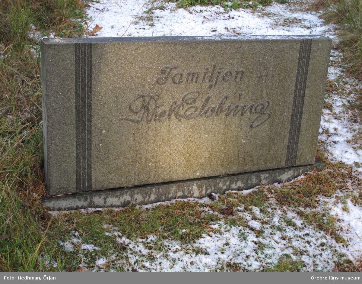 Pålsboda kyrkogård, Inventering av  kulturhistoriskt värdefulla gravvårdar 2011-2012, Kvarter D.