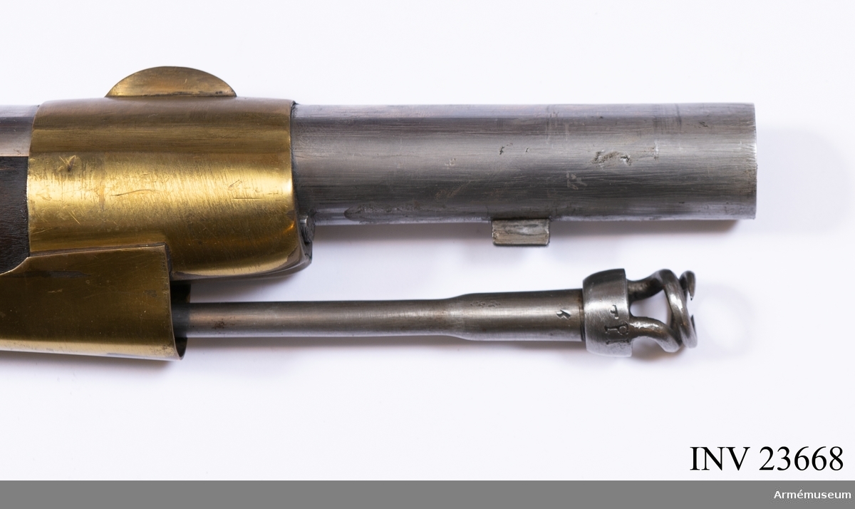 Krats till gevär förändringsmodell 1791, från m/1762.