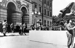 De alliertes parade i Oslo 24. juni 1945. Sovjetiske, britis