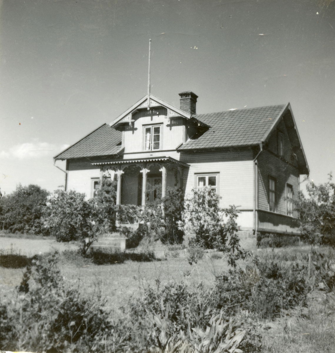 Småland, Kalmar län, Stranda härad, Ålems socken, Timmernabben. Kapten Emil Lövgrens hus, byggt av Lövgren 1904.