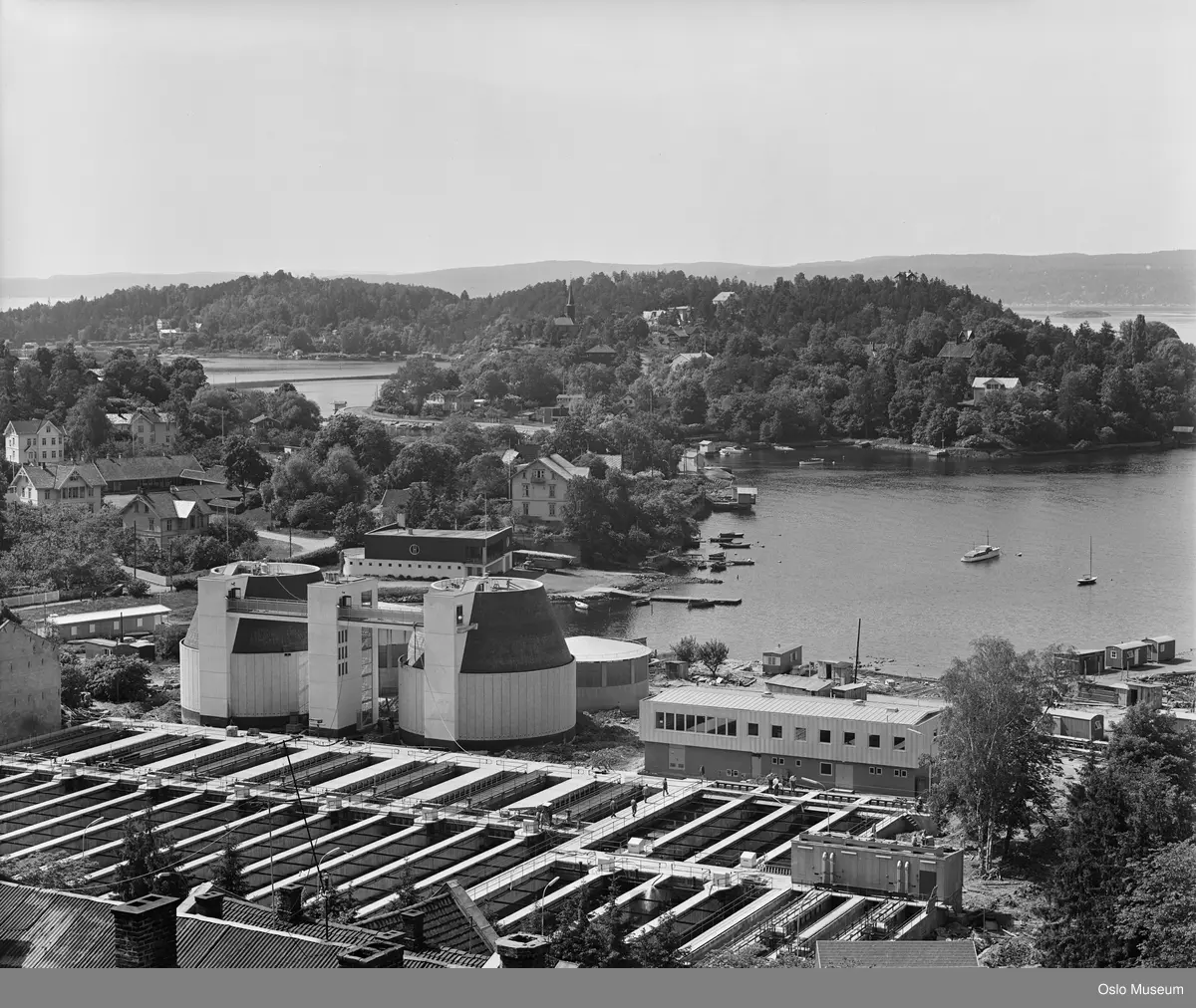 Bekkelaget renseanlegg. - Oslo Museum / DigitaltMuseum