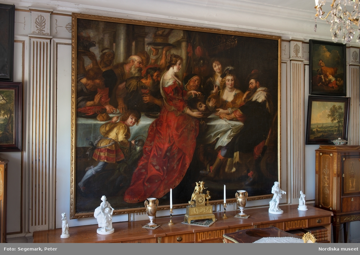 Paradvåningens pièce de résistance, Herodes gästabud, gav Rubensrummet dess namn. Rubensrummet finns i Stora huset, huvudbyggnaden på Julita gård.
