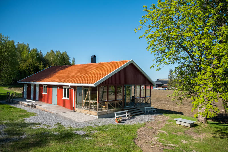 Uthuset på Stein skole etter restaurering. Foto Øivind Möller Bakken, MiA.