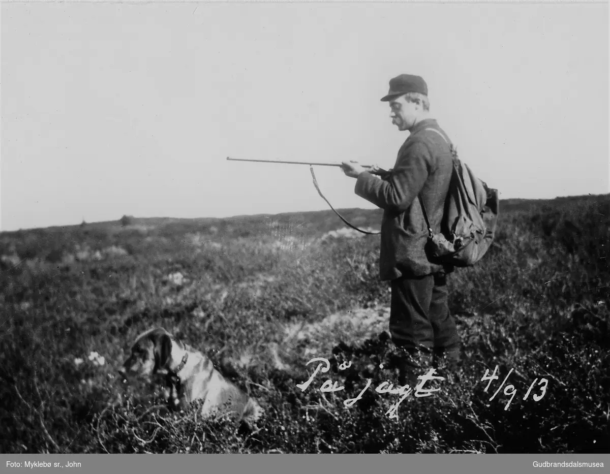 Amund Tøftum på jakt 4. september 1913