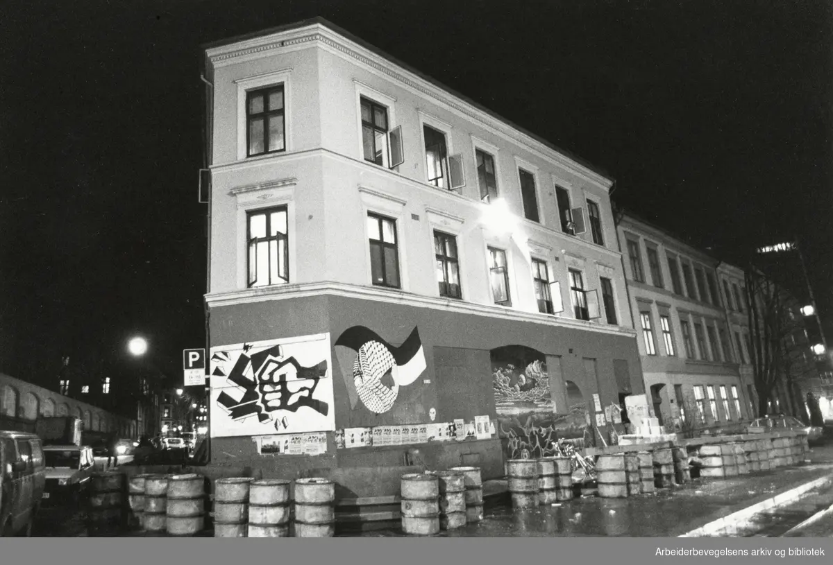 Pilestredet. Kafé Blitz. Mars 1990