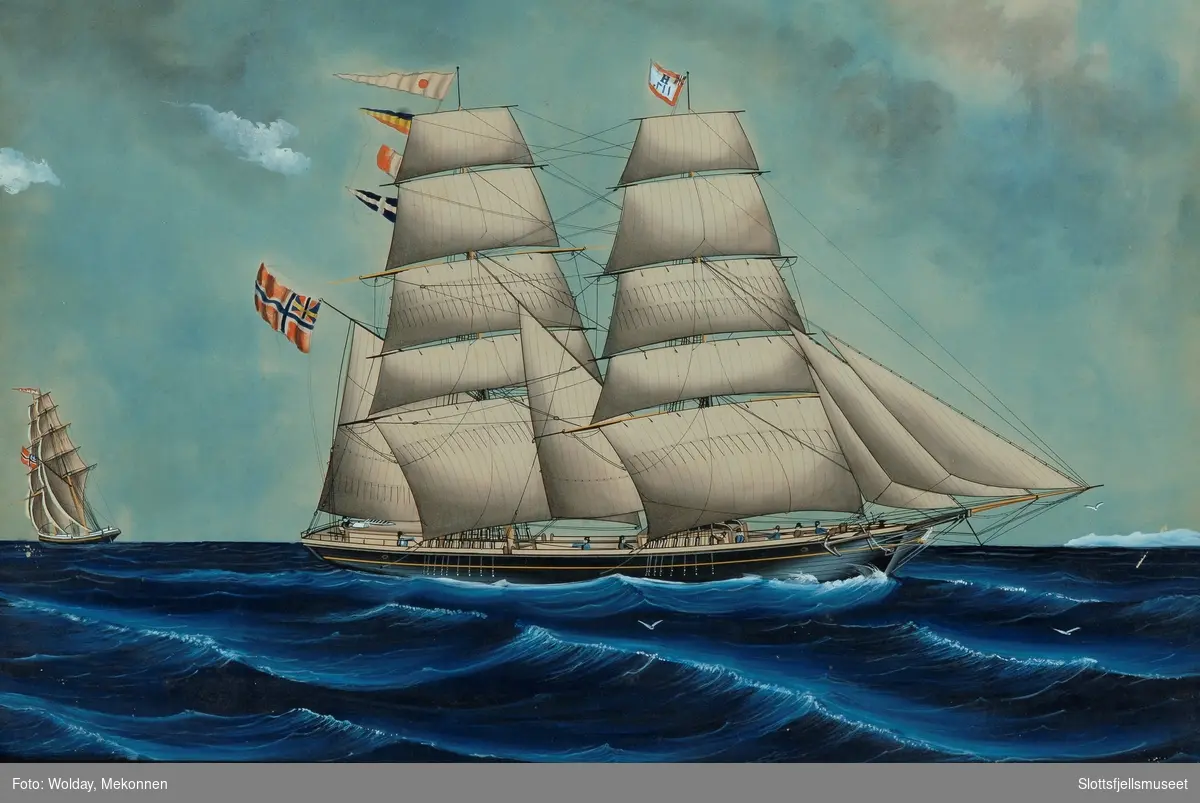 Brigg ATALANTA av Tønsberg, Capt.n. E. E. Moe