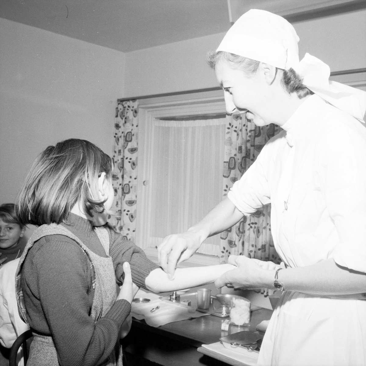 Poliovaksinering på Kalvskinnet skole