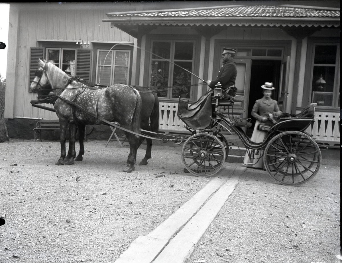 Häst och trilla på Stockumla gård, Dingtuna.