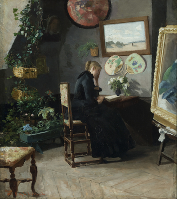 Kitty Kielland, "Interiør", 1883