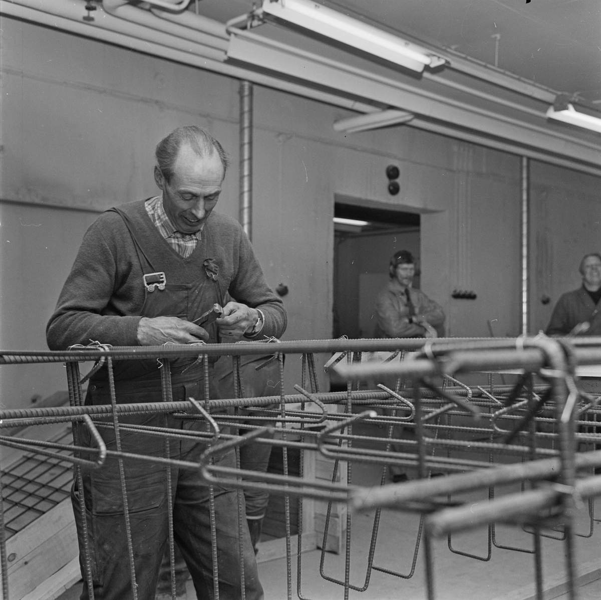 Kurs för arbetslösa i Tierp, Uppland, april 1972