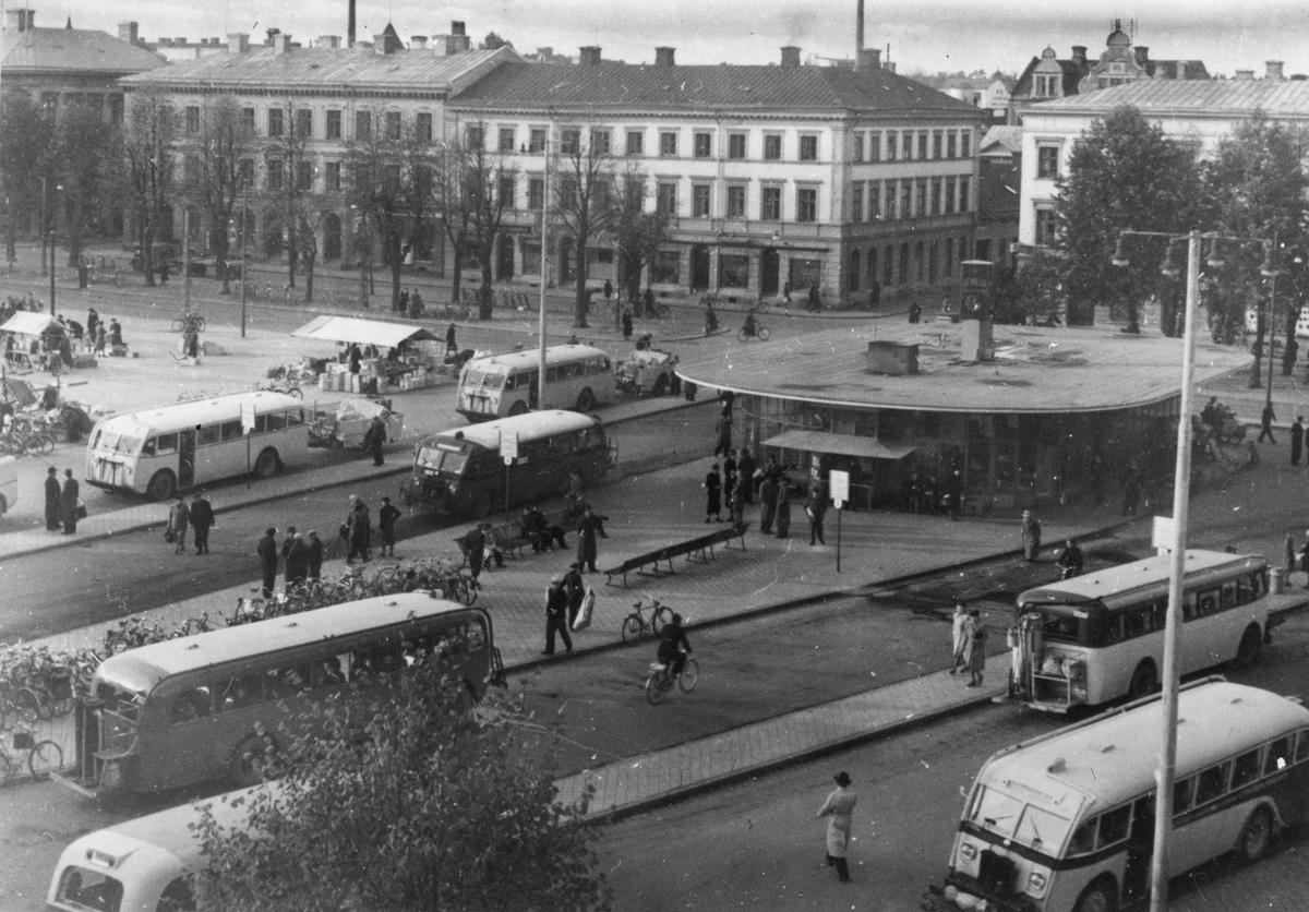 Gävle stad – Norr, Stortorget.
Stortorget med Busstation.

