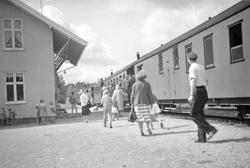 Tog til Skulerud på Fosser stasjon, kort tid før Aurskog-Høl