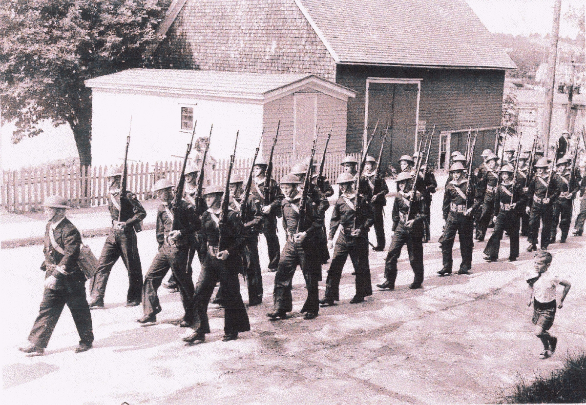 Camp Norway, parade 1942
