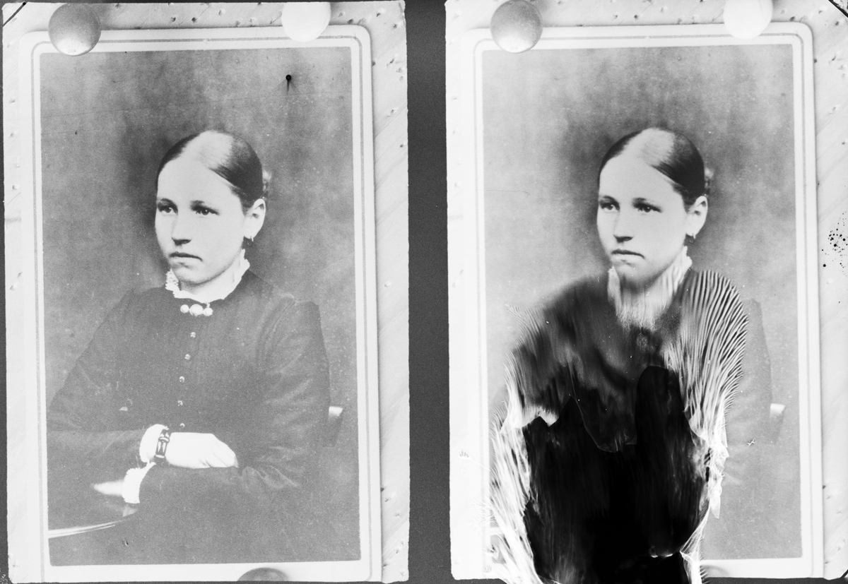 Reprofotografi - ung kvinna, Östhammar, Uppland
