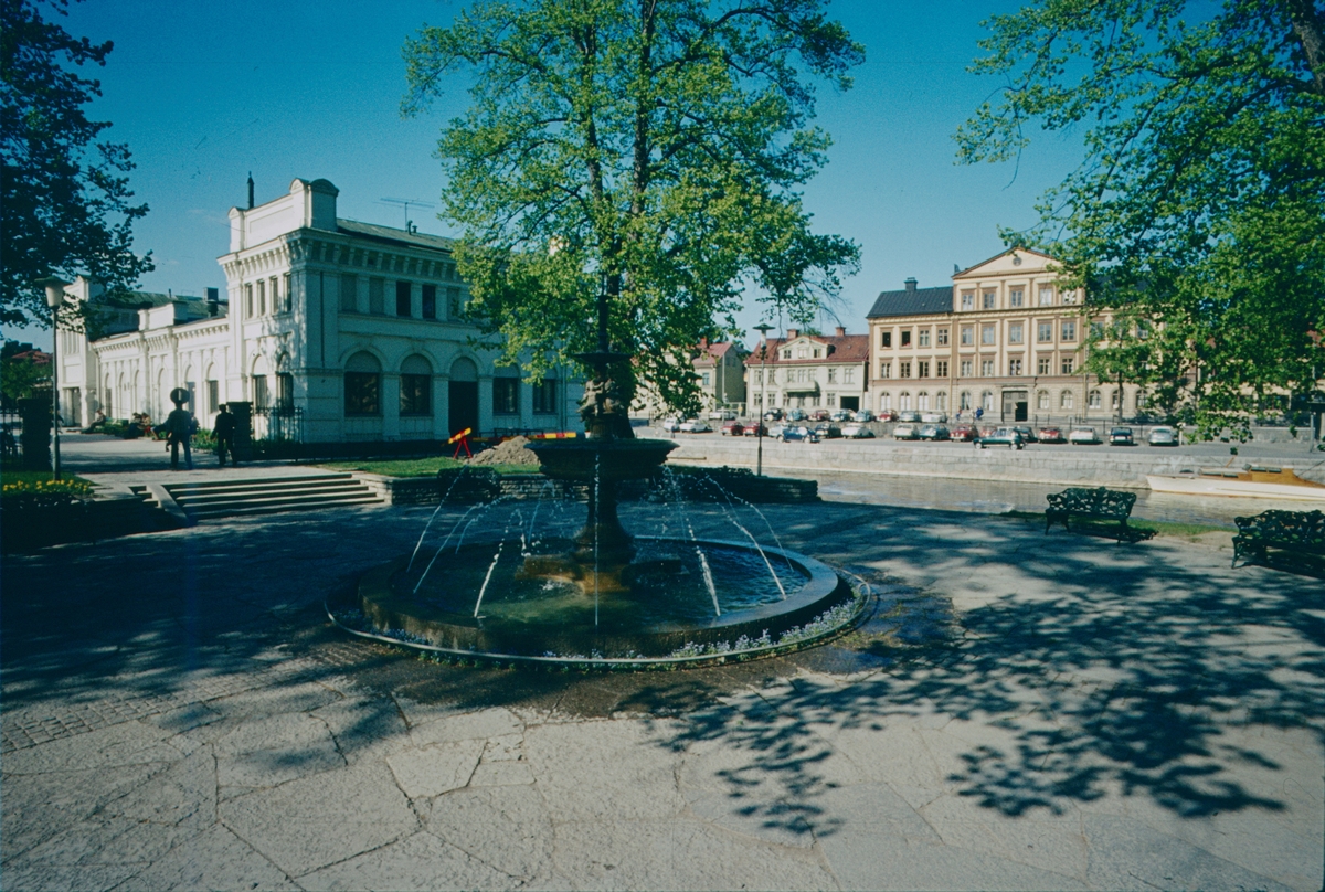 Fontän i Stadsträdgården, Uppsala 1971