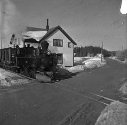 Damplokomotiv på Aurskog-Hølandbanen.