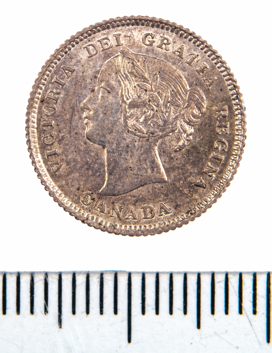 Mynt, Canada, 1874, 5 Cents.