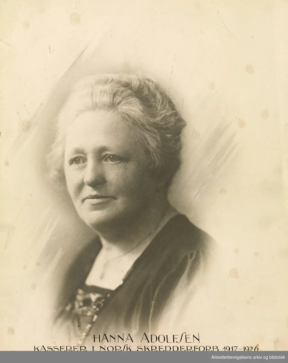 Hanna Adolfsen (1872 - 1926), leder i Kvindeforbundet 1920-1923.