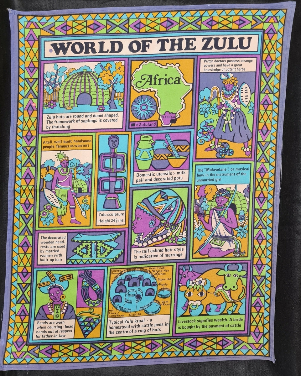 Zuluer, zuluhyddor och zuluhantverk