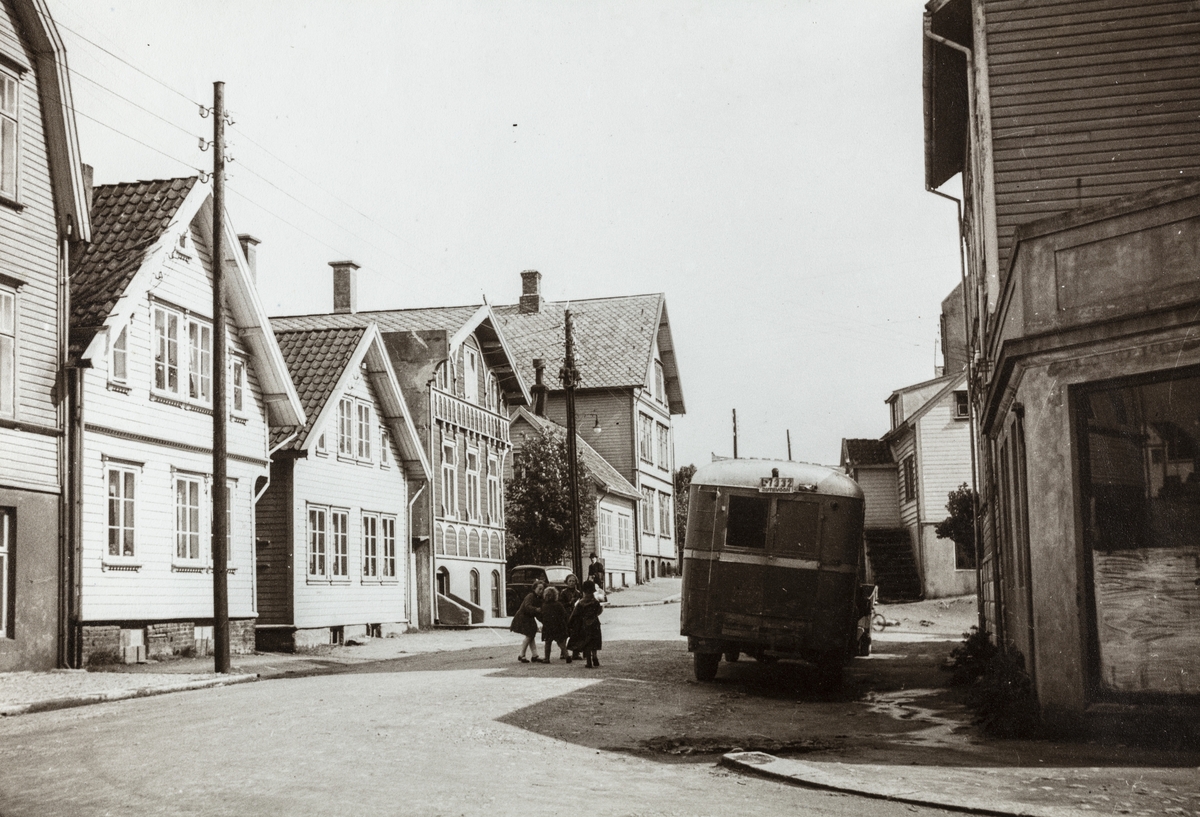 Kirkegata sett mot sydøst, ca. 1938.