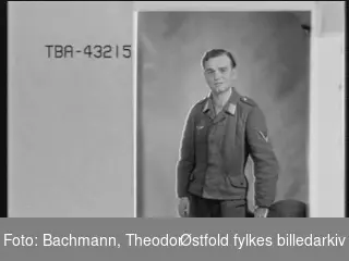 Portrett av tysk soldat i uniform,  Hans Ford.